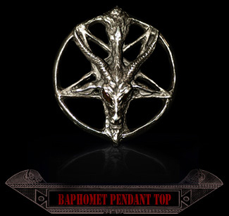 baphomet pendant gold