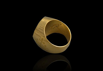 Baphomet Templar Ring GOLD